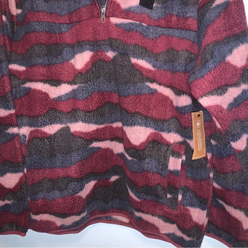 NWT Volcom 3/4 Zip Pullover Large - Picture 5 of 6